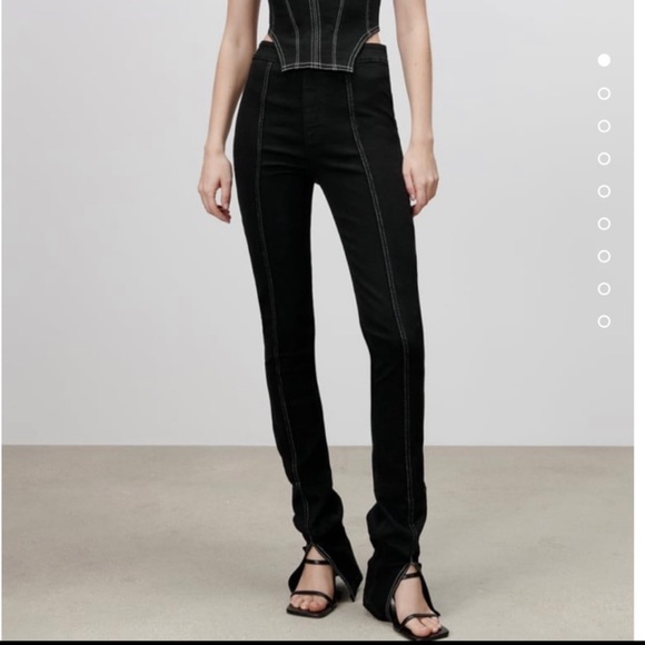 Zara split jeans NWT - Picture 5 of 6